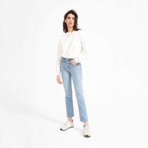 Everlane Cheeky Straight Jeans in Sky Blue